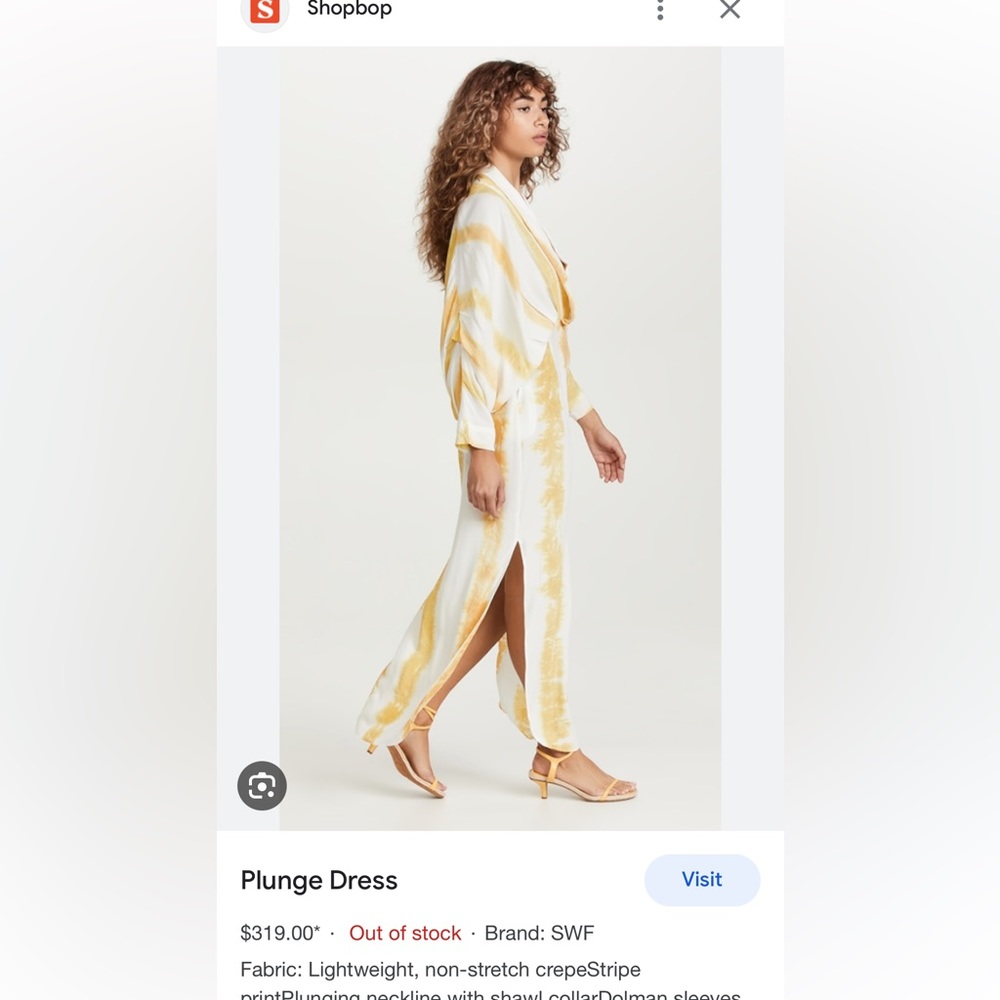 SWF Plunge Dress
